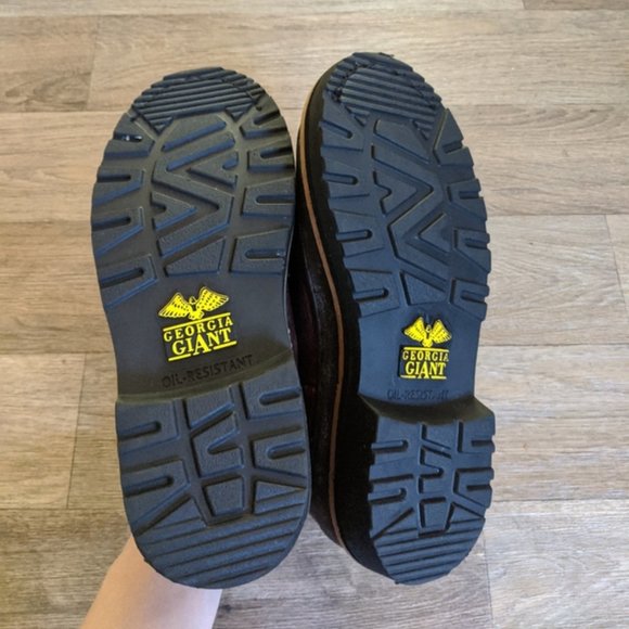 Georgia Giant Romeo Brown Women's Work Brown Leather Boot Romeo Boot Size 7 - Picture 7 of 10